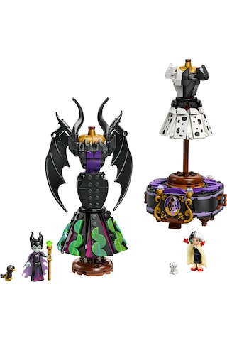 LEGO® ǀ Disney Kötüleri Malefiz'in ve Cruella De Vil'in Elbiseleri 43262 - 9 Yaş ve Üzeri Çocuklar için Yaratıcı Oyuncak Yapım Seti (524 Parça)