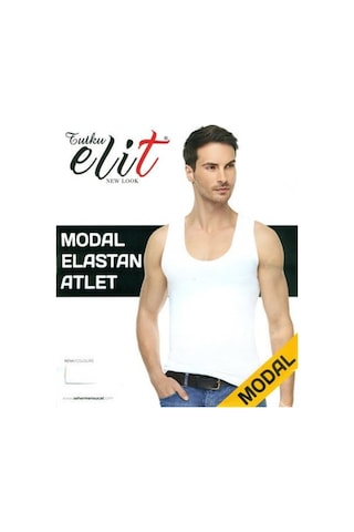 6'Lı Paket Tutku Elit 1201 Modal Elastan Erkek Atlet