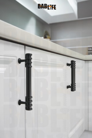Napoli 96mm Mat Siyah Metal Lüks Çekmece Dolap Mobilya Kulpları Tüm Renk Seçenekleriyle Siyah