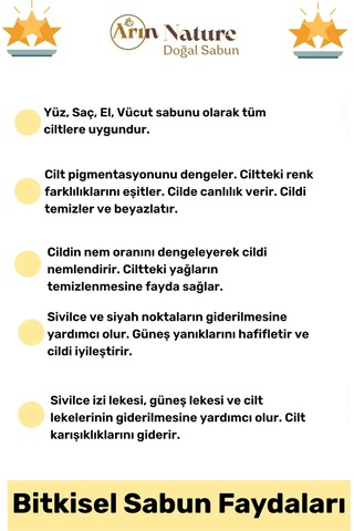 Limonsabunu %100 Doğal Güzel Kokulu El Yüz Saç Vücut Orijinal Bitkisel Limon Sabunu 120g - 10 Adet Karışık