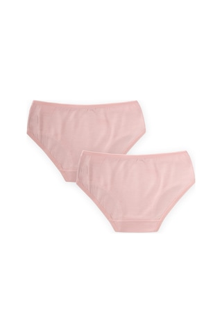 Cigit İkili Biyeli Slip Külot 2-9 Yaş Pudra Pembe Pudra