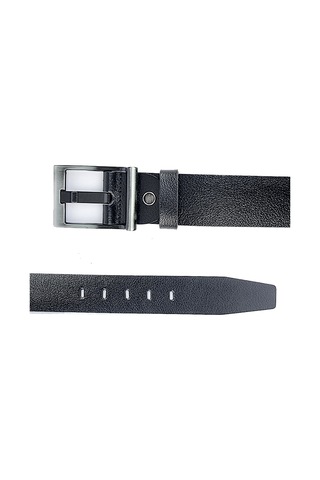 RİCH SMİTH %100 HAKİKİ DERİ ERKEK SPOR SİYAH KAMBUR TOKA KEMER 4