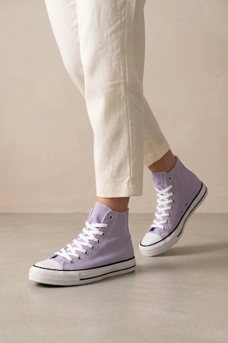 In Step Lena Mor Kanvas Bağcıklı Bilekli Kadın Converse