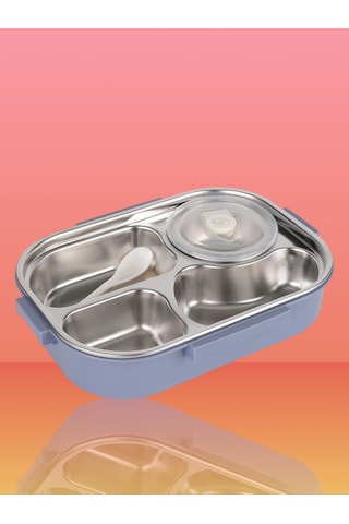 Relaxion Üç Bölmeli, Kapaklı, Paslanmaz Çelik, Yemek Saklama Ve Taşıma Kabı/kutusu 1000 Ml. 465 Lila