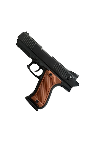 Boncuk Atan Tabanca 2 Adet Kahverengi + 10 Paket Mermi Kahverengi