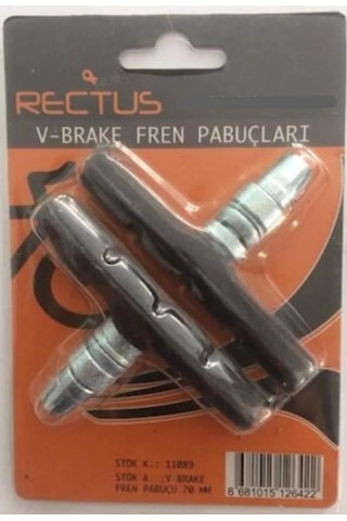 Rectus V-brake Fren Pabucu 70 Mm 1 Takım 2 Adet Sağ Sol Yüksek Performans Fren Papucu