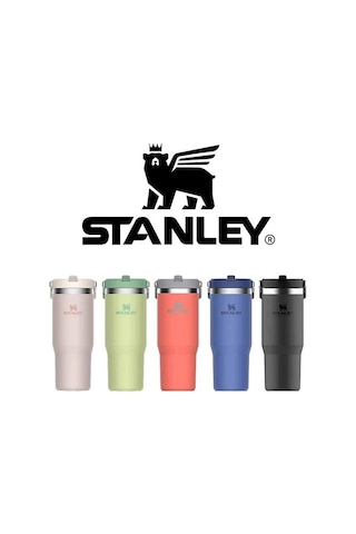 Stanley The Iceflow Flip Straw Pipetli Termos Bardak 0.89 L - Açık Pembe