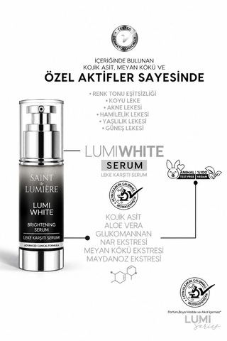 Lumıwhıte Leke Karşıtı, Cilt Tonu Eşitleyici Ve Aydınlatıcı Serum