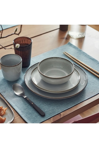 Ikea Gladelig Yemek Takımı 24 Parça Gri