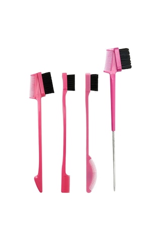 Sones Adet Kaş Fırçası Kirpik Tarağı Seti Saç Çizgisi Tarağı Kaş Düzeltme Aracı B