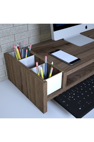 Emkawood Sally Çırağan Monitör Yükseltici Laptop Standı