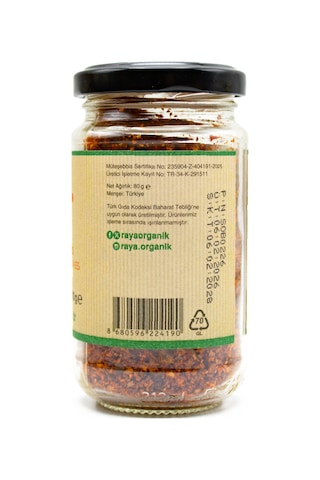 Raya Organik Pul Biber - Acı 80 G