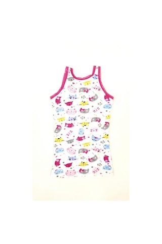 Tutku 0848 Kız Çocuk Elastan Empirme Geniş Askı Atlet 6 Adet