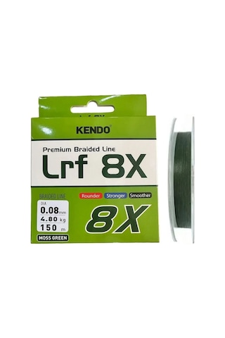 Kendo Lrf 8x Fighting 150mt 0,08mm Moss Green Örgü İp Misina