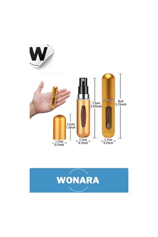 Deluxe Seri Koku Şişesi Doldurulabilir Portatif Çanta İçi Küçük Cep Parfüm Şişesi 5 Ml 5 Adet