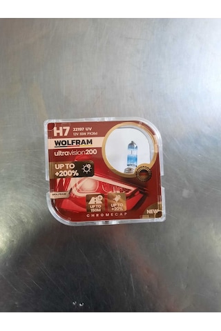 12v H7 Far Ampulü Ultravision %200 Yüksek Işık - Wolfram 22197 Uv