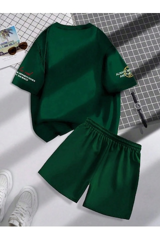 Tarzsokak Manfinity Hypemode Erkek Fitted Tişört Ve Şort Takımı Minimalist Moda Günlük Giyim Beyaz