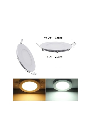 Cata 18 Watt Panel Led CT-5129 Beyaz Işık Siyah Kasa