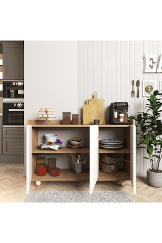 Ala Kahve Köşesi, Çok Amaçlı Dolap Sepet - Beyaz