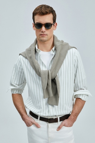 Lufian Erkek Regular Fit Nıcer Basic Gömlek 111010639 Yeşil Yeşil