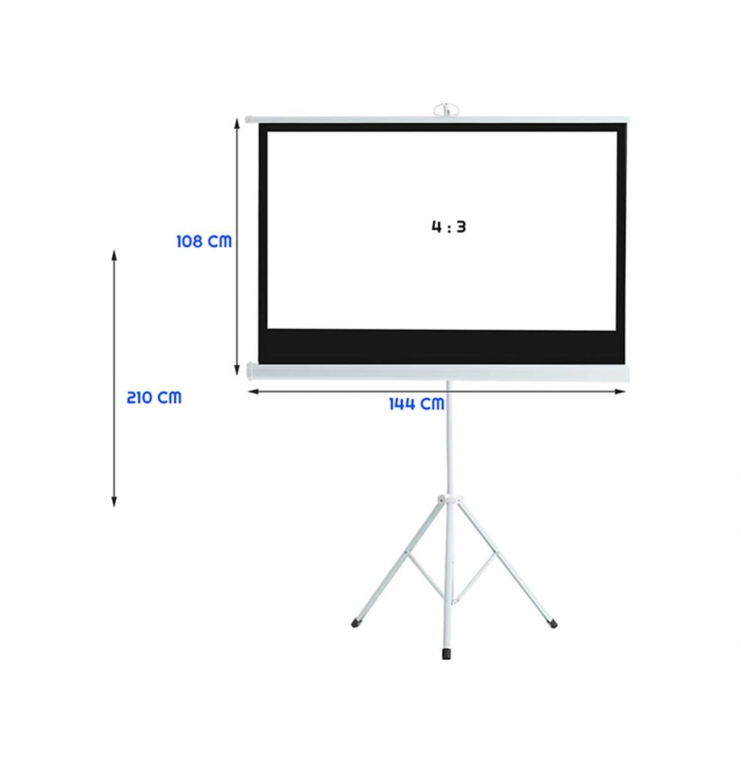 Exeo Ayaklı Taşınabilir Projeksiyon Perdesi 144cmx108cm