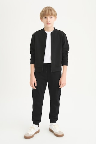 Ahengim Erkek Çocuk Basic Kargo Cepli Jogger Paça Okul Eşofman Altı Ak2322-1 Siyah