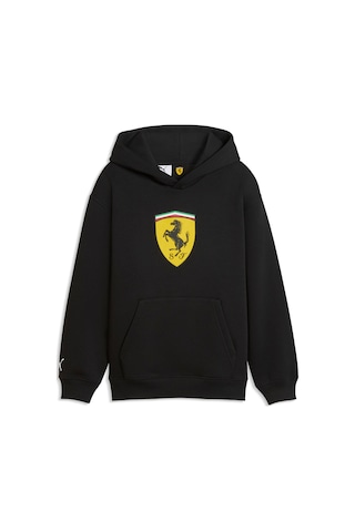 Puma Scuderıa Ferrarı Color Shıeld Genç Kapüşonlu Sweatshırt 634259 01 Siyah