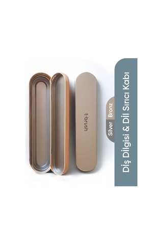Tbrush Metal Kap - Dil Sıyırıcı Ve Diş Silgisi Kabı