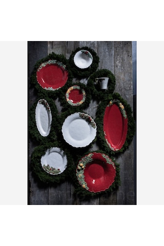 Beyaz Seramik Yemek Tabağı 29,5 Cm