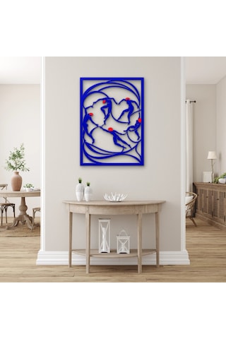Mavi Dans Eden Figürler Metal Tablo 58x80 Cm Çok Renkli Mavi Dans Eden Figürler Metal Tablo 58x80 Cm Çok Renkli