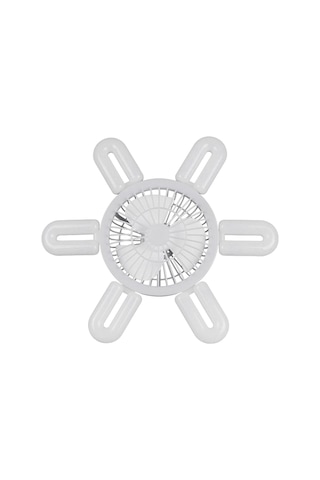 Suntek E27 Soket Fan Işık Küçük Tavan Vantilatörü Beyaz