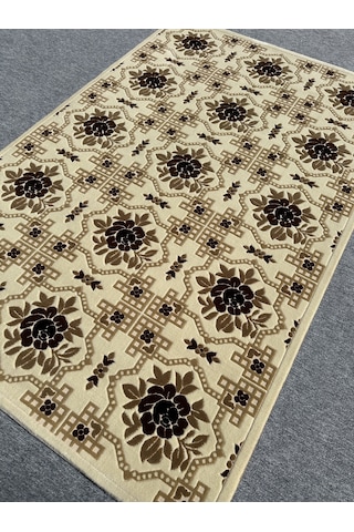 Saray Halı Vizyon 11171 R 150x230 Krem Kahve 4 M2 Halı