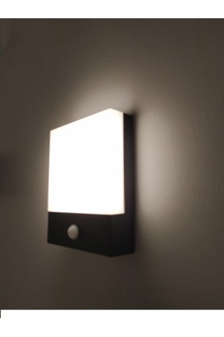 Dış Mekan Sensörlü Duvar Aplik Antrasit