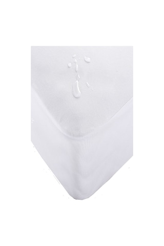 Evony Tek Kişilik 90x200+30 Cm Micro Fitted Alez Sıvı Geçirmez Beyaz