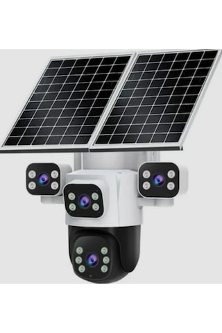 Inox X14 4 Kameralı Çift Güneş Enerjili 3+3+3+3mp Solar Kamera E-sim