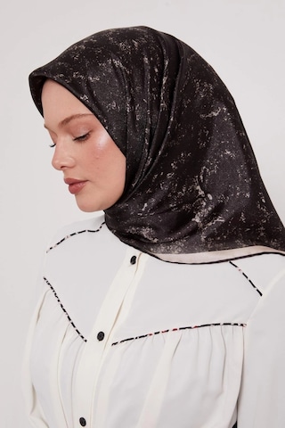 Levidor Kristal Eşarp Bulut Batik Siyah