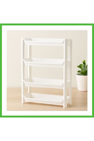 Vaveni 4 Katlı Sepet Organizer Raf Düzenleyici 465x145x690 Mm Arz Çok Renkli