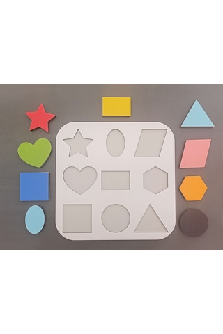 Şekiller Puzzle Ahşap