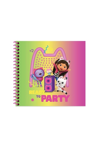 Gabby'nin Hayal Evi 16 15 50 Yp. Çiz. Spiralli Sert Kapak Defter - Çok Renkli