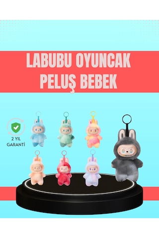 Yumuşak Kumaşlı 20 Cm Labubu Peluş - 3 Yaş Üzeri Uygun