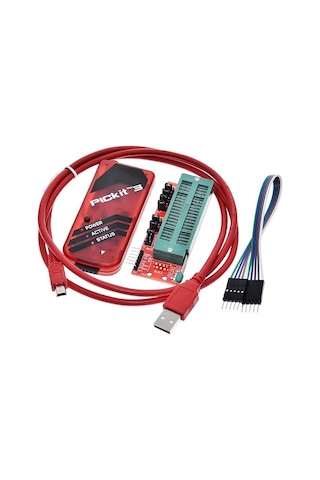Pickit3 Pic Programlama Kartı ve Dip Çevirici Adaptör Kartı