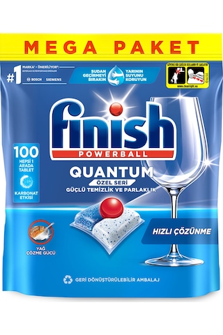 Finish Quantum Powerball Özel Seri Bulaşık Makinesi Deterjanı 100 Tablet