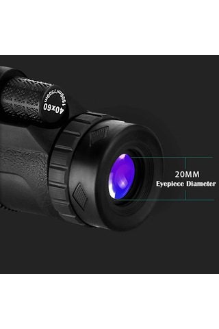 Monoküler Teleskop, 40x60 Monoküler Teleskop, Hd Yüksek Güçlü Monoküler Kapsam, Sis Geçirmez