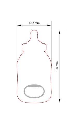 Biberon Magnet Açacak Vgbıb 100 Adet Beyaz