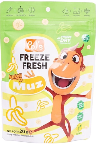 Pol's Kukuli Freeze Fresh Muz 20 Gr