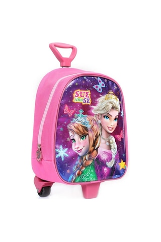 Sue And Se Elsa Anna Çekçekli Anaokulu Çantası - Kız Çocuk Çanta - Kreş Çantası