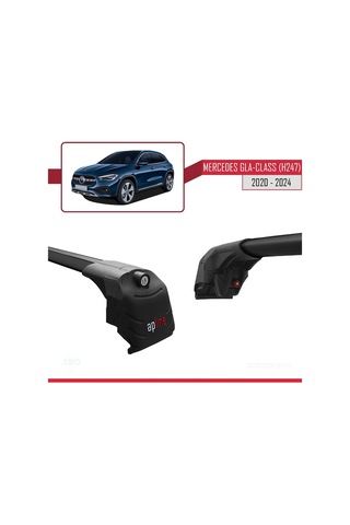Mercedes Gla-class H247 2020 Ve Sonrası İle Uyumlu Ace-2 Ara Atkı Tavan Barı Siyah