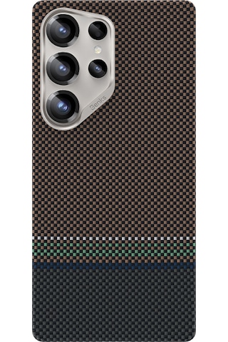 Galaxy S25 Ultra Kılıf Magsafe Uyumlu Karbon Fiber Benks Prestige Armorair Kevlar Kapak Gold