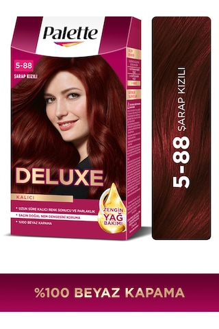 Palette Deluxe 5 - 889 Şarap Kızılı Saç Boyası (455871127)