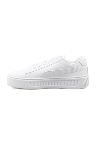Puma Smash Platform Kadın  Beyaz / Gri Sneaker